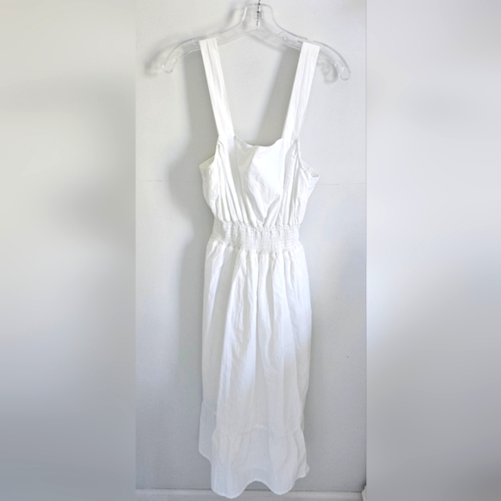 Caralynmirand The Drop White Pinafore Dress Nwt Midi